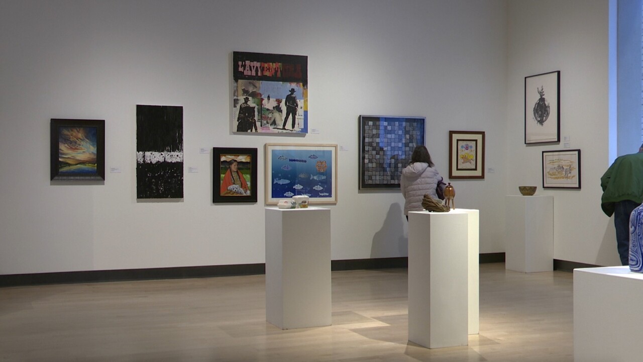 2022 MAM Benefit Auction artwork on display