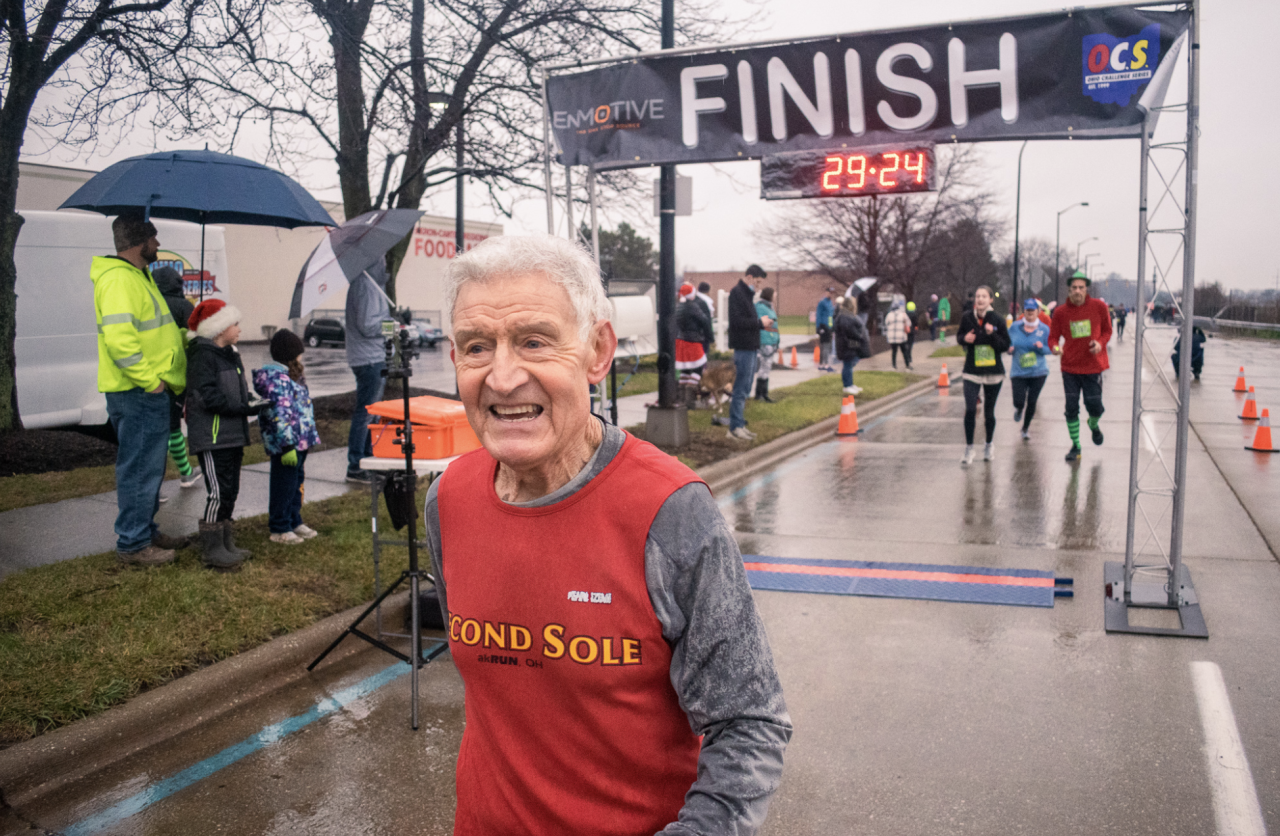 Pete Fickert, 80, of Akron has participated in all nine races.
