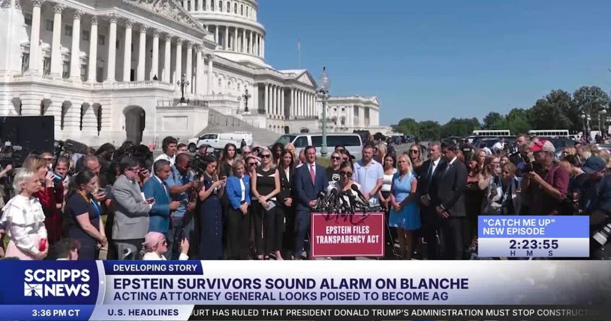 Epstein survivors sound alarm on Blanche