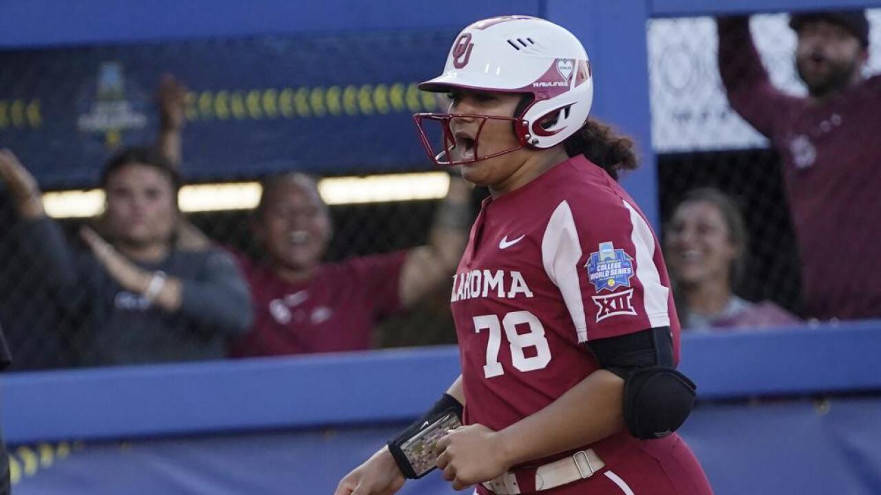 Jocelyn Alo at the Women's College World Series