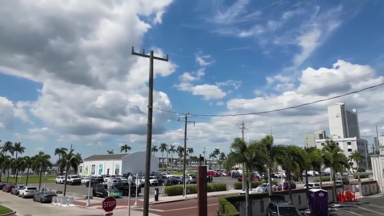 ft myers downtown power lines