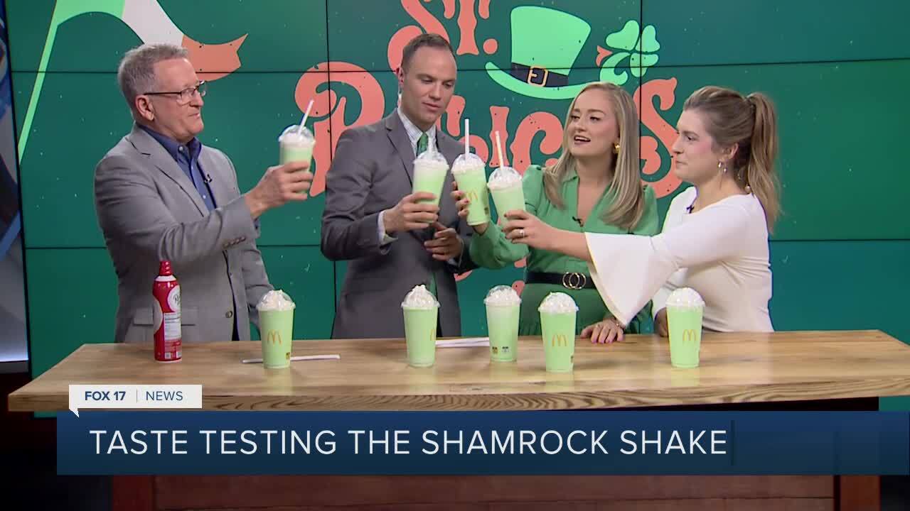 Trying Shamrock Shakes