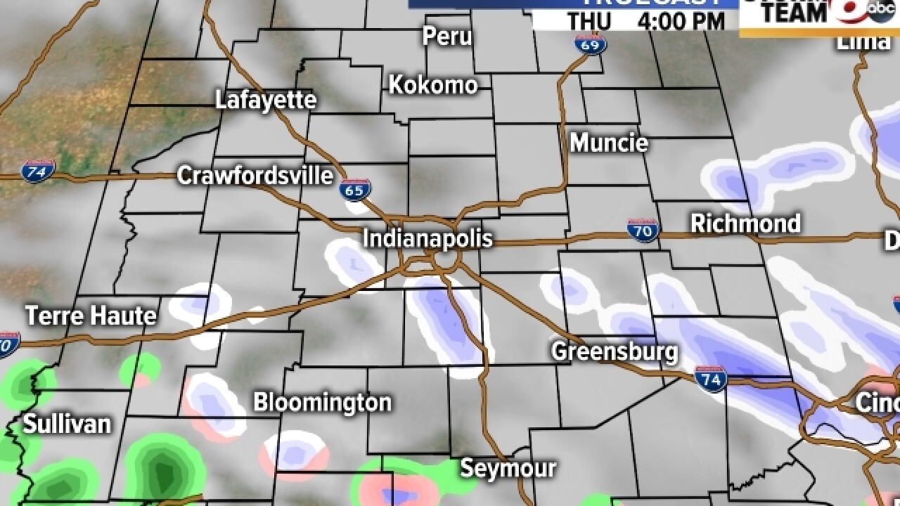 When you can expect to see snow Thursday morning