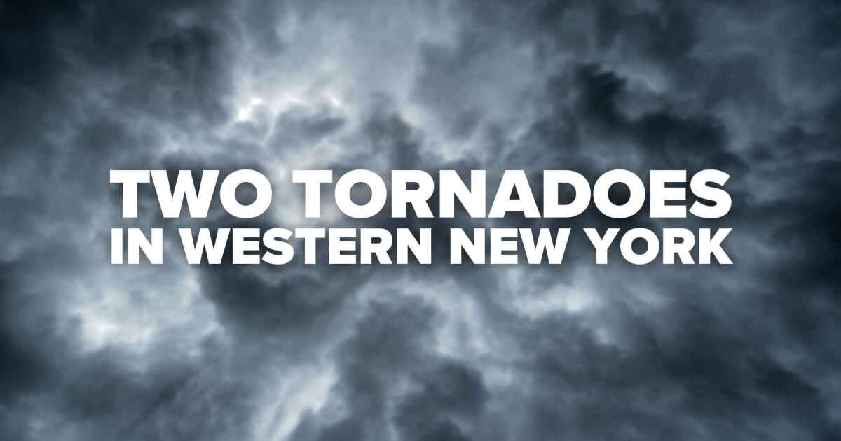 NWS confirms two tornadoes touched down in Western New York on Monday