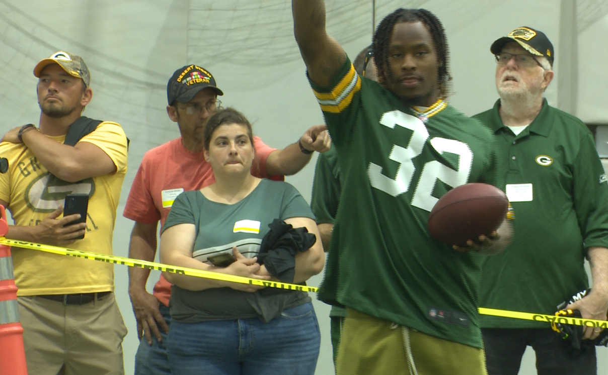 23rd Annual Junior Power Pack Kids Clinic: Packers players coach children on football skills