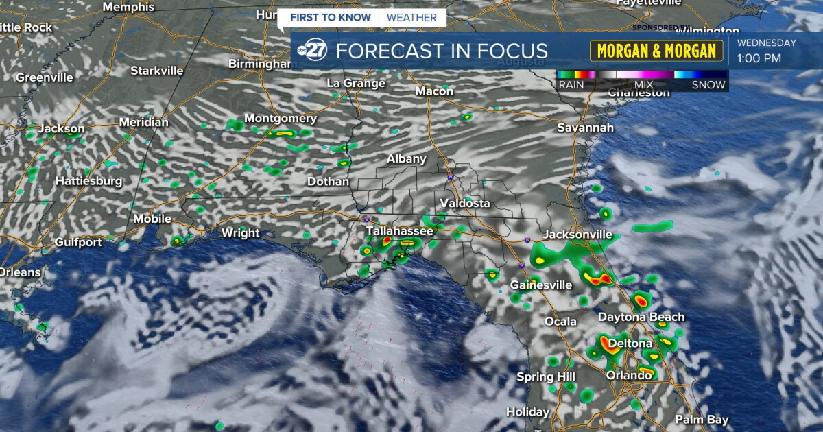 Scattered storms develop Wednesday afternoon and evening
