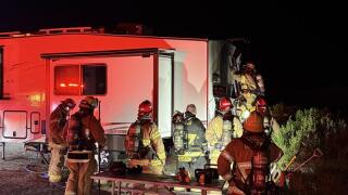 Oceano fifth wheel fire