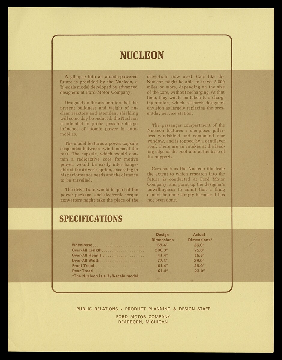 Atomic Museum Ford nuclear car