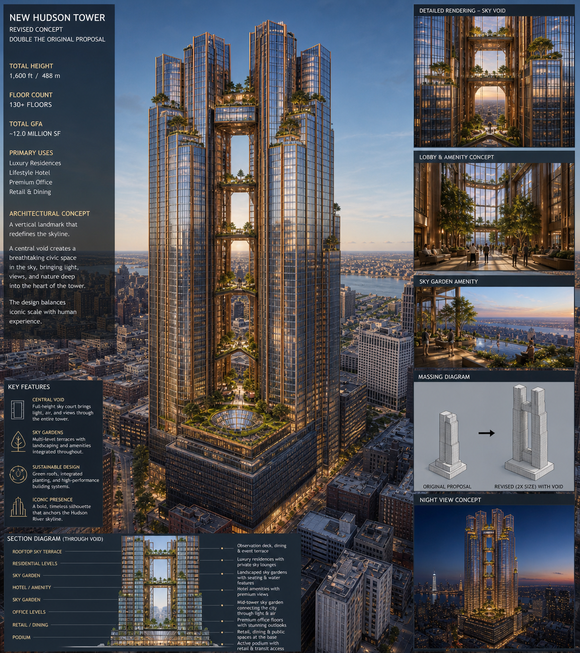 AI GENERATED NEW HUDSONS BUILDING DETROIT