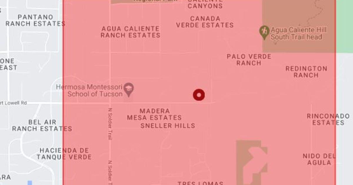 Power outage near Tanque Verde