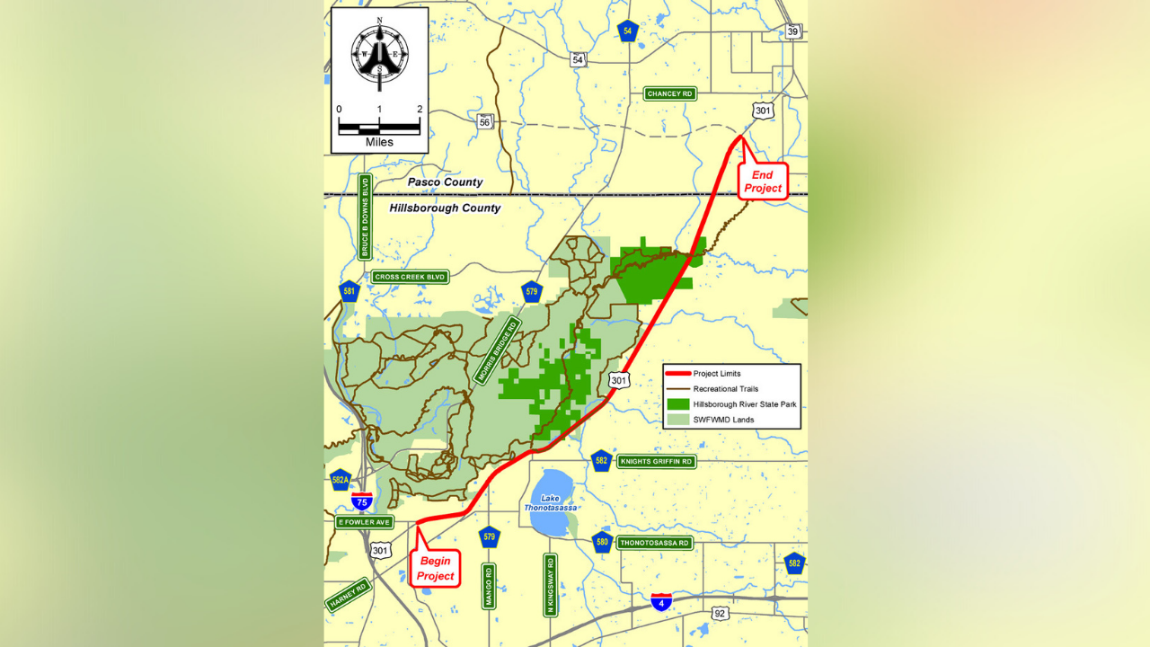 DTBF highway widening FDOT map.png