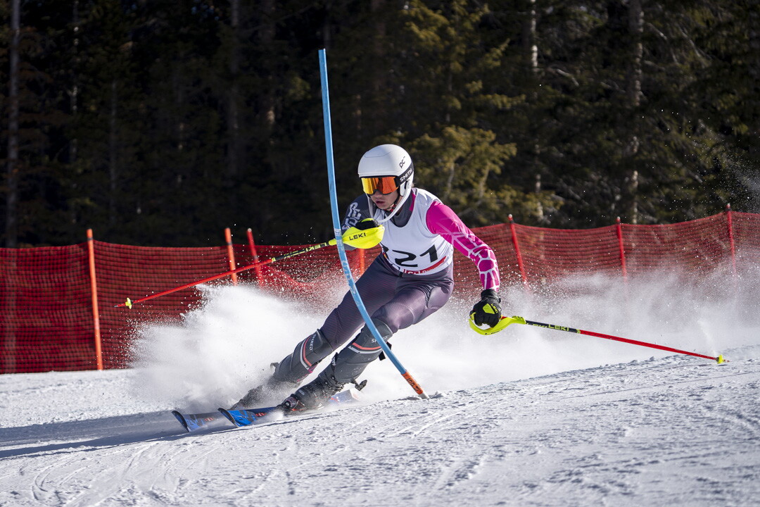 Davis Truax skiing