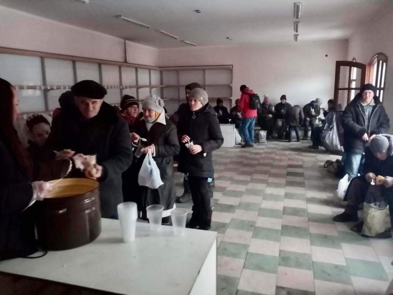 Church building transformed into a bomb shelter in Ukraine