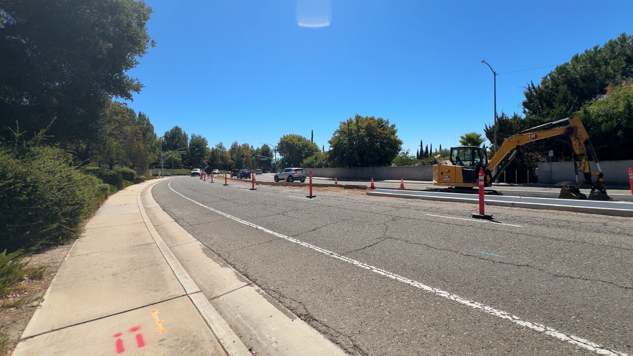 Creston Road intersection work