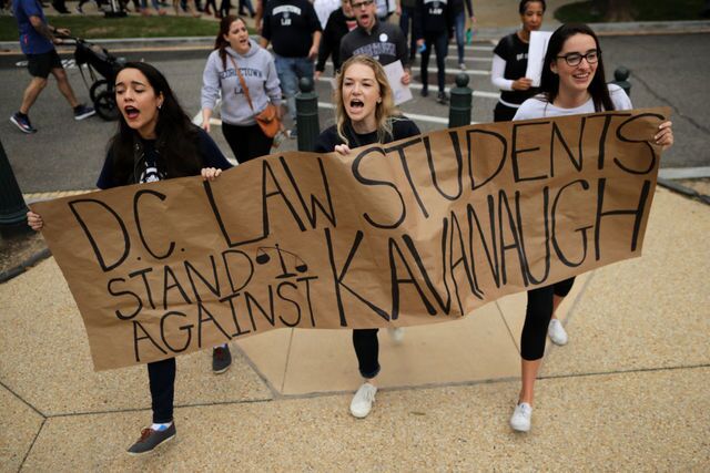 Photos: Protesters gather to oppose Kavanaugh confirmation