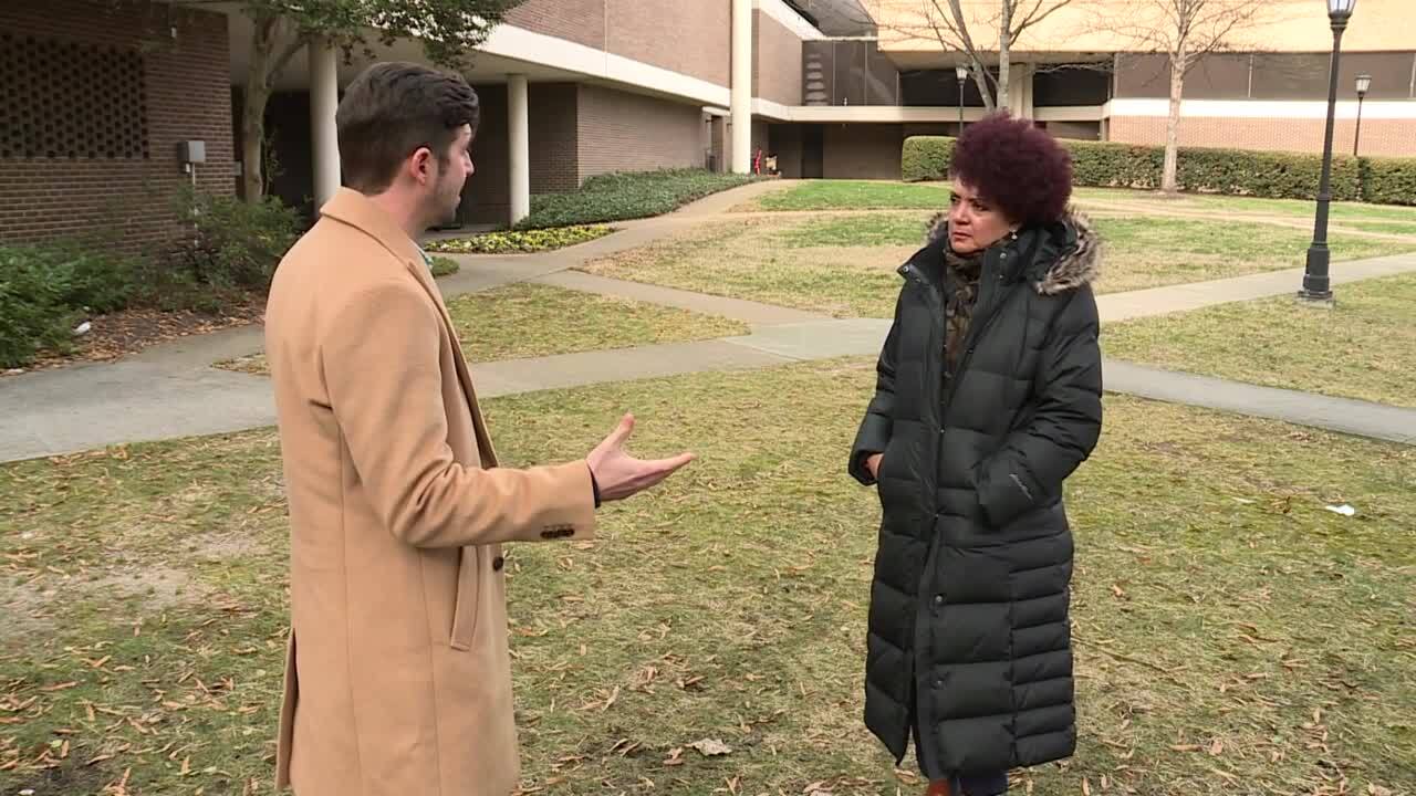 CBS 6 Investigative Reporter Tyler Layne and Richmond School Board Chair Stephanie Rizzi