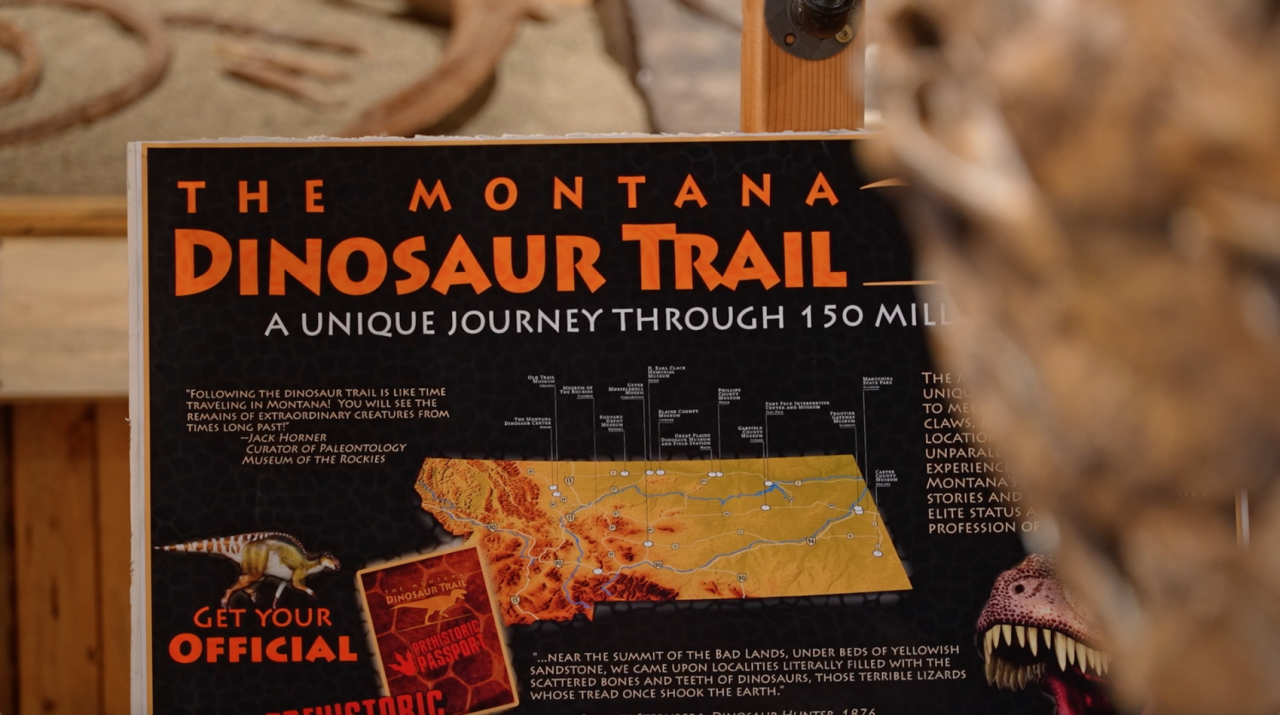 Musselshell Valley Historical Museum in Roundup, Dino Depot exhibit