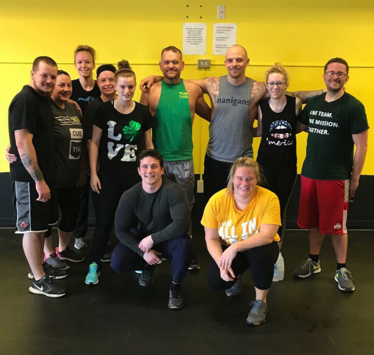 James Anderson fitness class