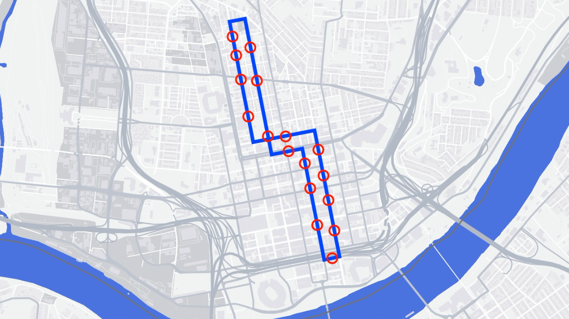 Streetcar 3.6-mile loop