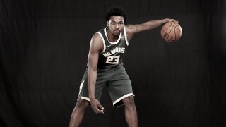 Milwaukee Bucks player Sterling Brown