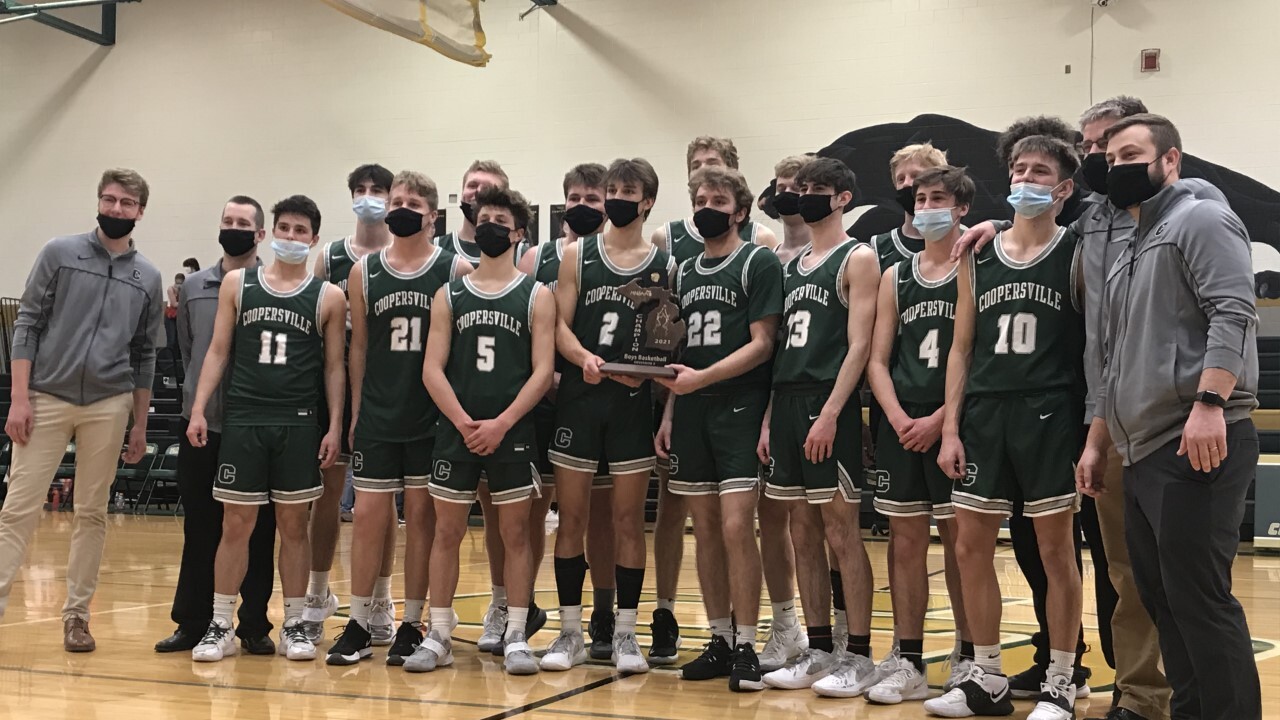 Coopersville boys basketball wins district title