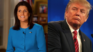 Nikki Haley and Donald Trump