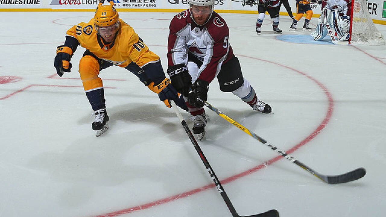 Forsberg scores twice in 3rd as Preds rally, beat Avs 5-2