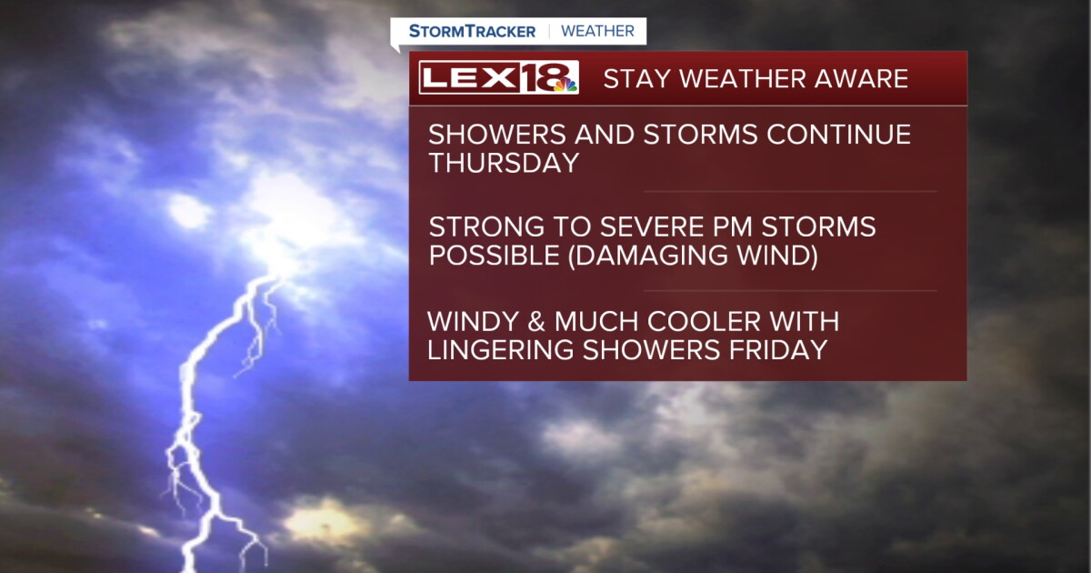 Strong to Severe Storm Chance Thursday