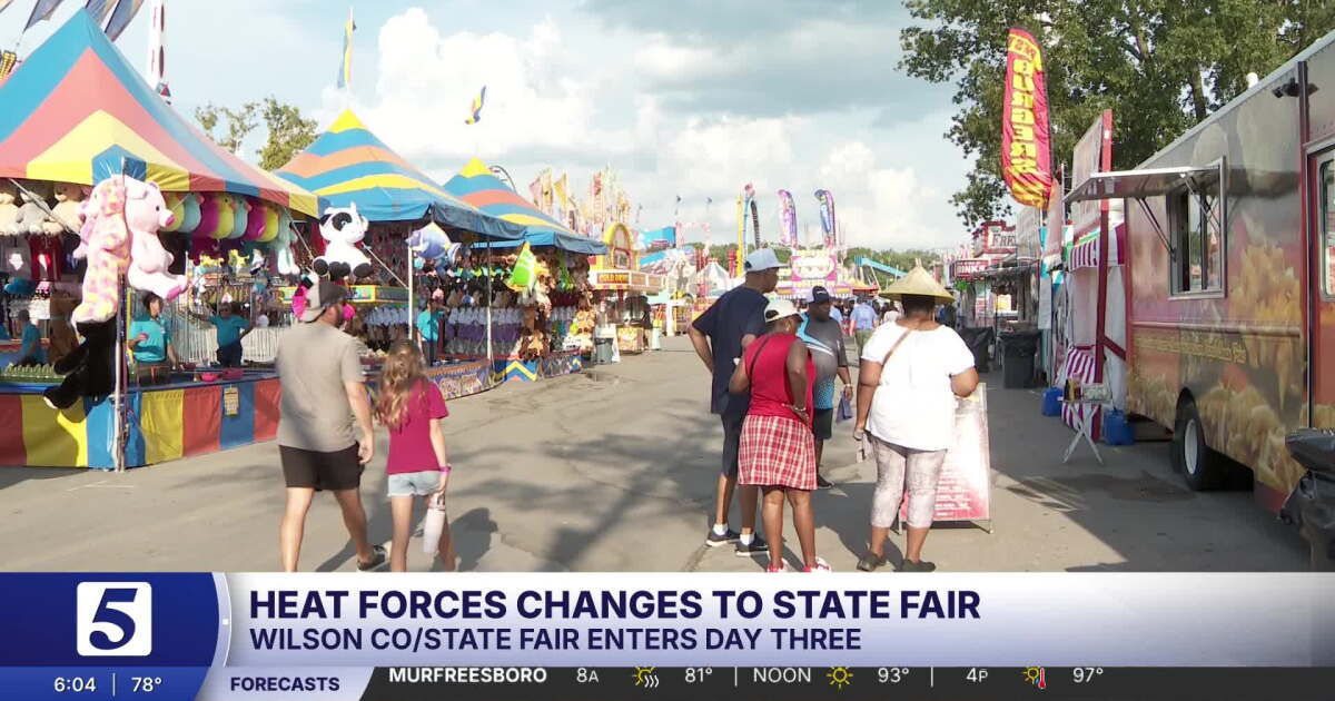 Schedule changes to Tenn. State Fair amid intense heat
