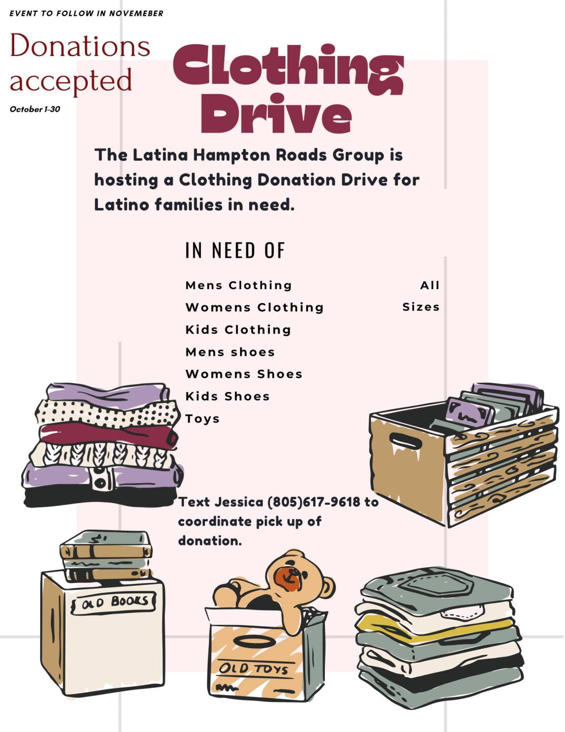 Local Latina Social Club is organizing clothing drive to give back to the Latinx community