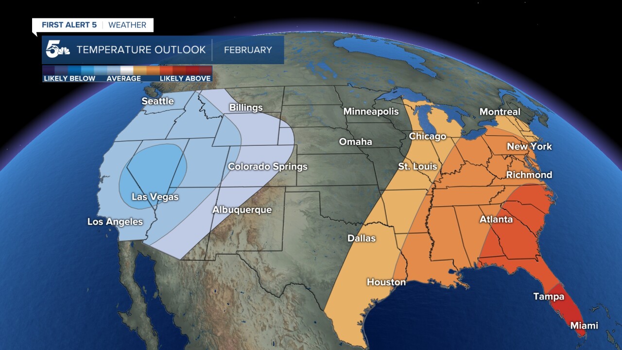 February Temperature Outlook