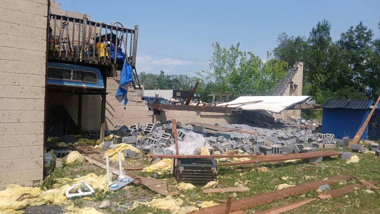 Damage to Desiree's apartment.