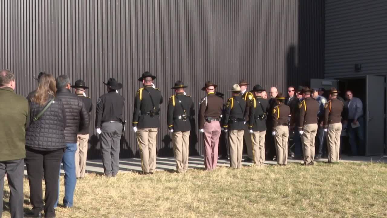 Family escorting the casket 