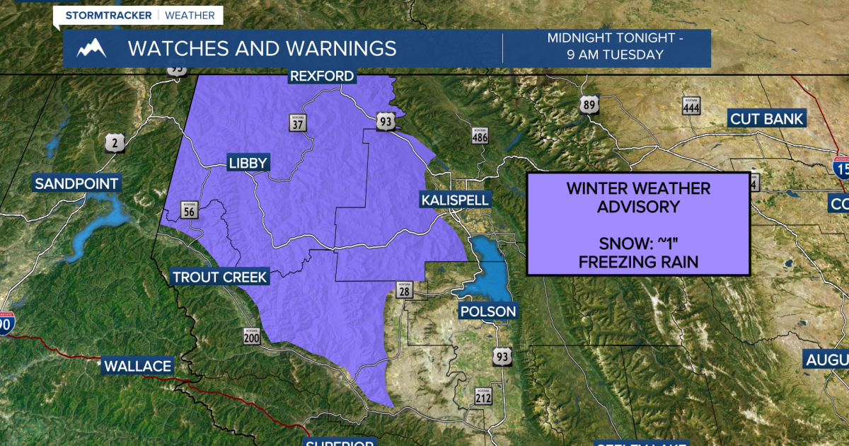 Freezing rain for Northwest Montana tonight - Vimarsana News