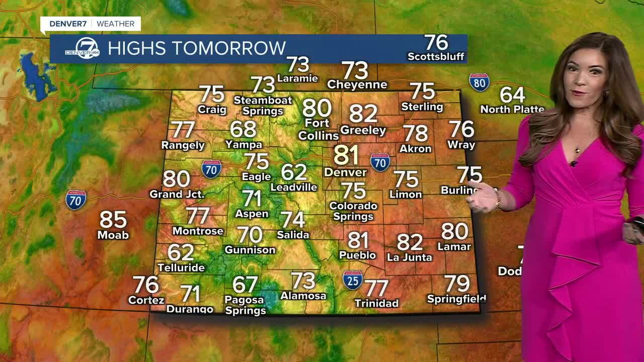 Statewide Highs Tuesday