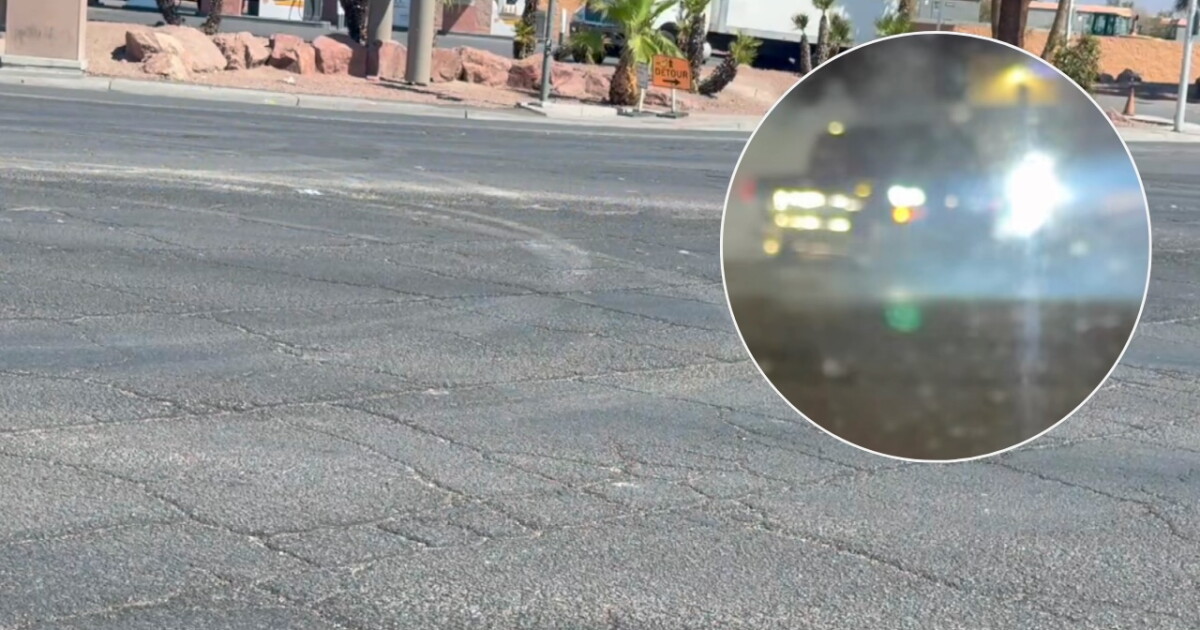Exclusive video shows street takeover at North Las Vegas intersection of Lake Mead, Las Vegas Blvd