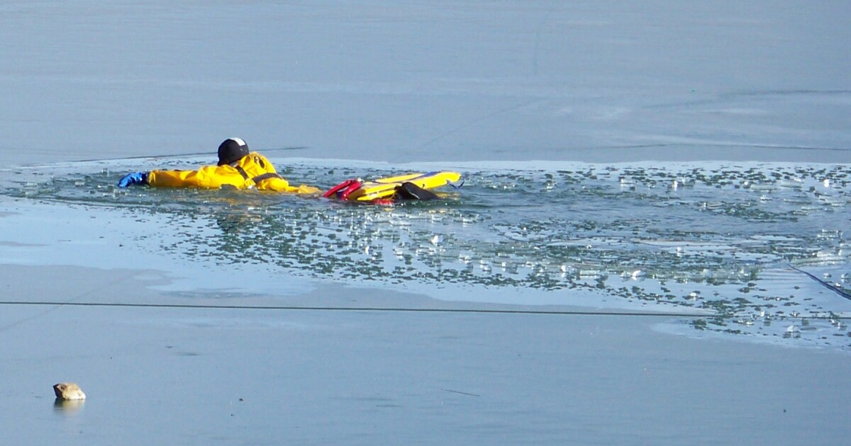 Ice Fisherman drowns on Flaming