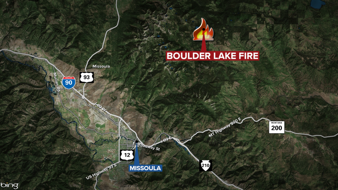 Boulder Lake Fire Map