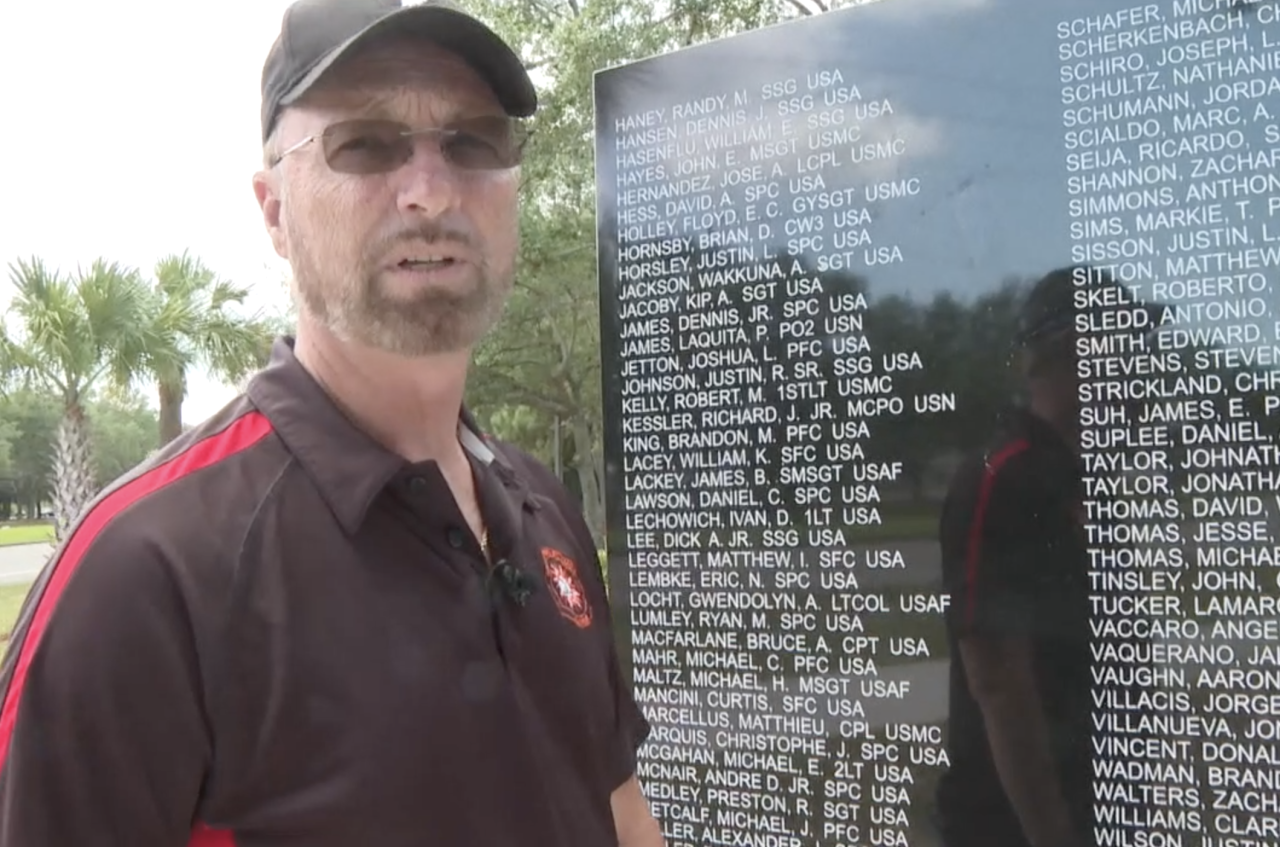 Port St. Lucie Councilman David Pickett memorial in Port St. Lucie April 10 2024
