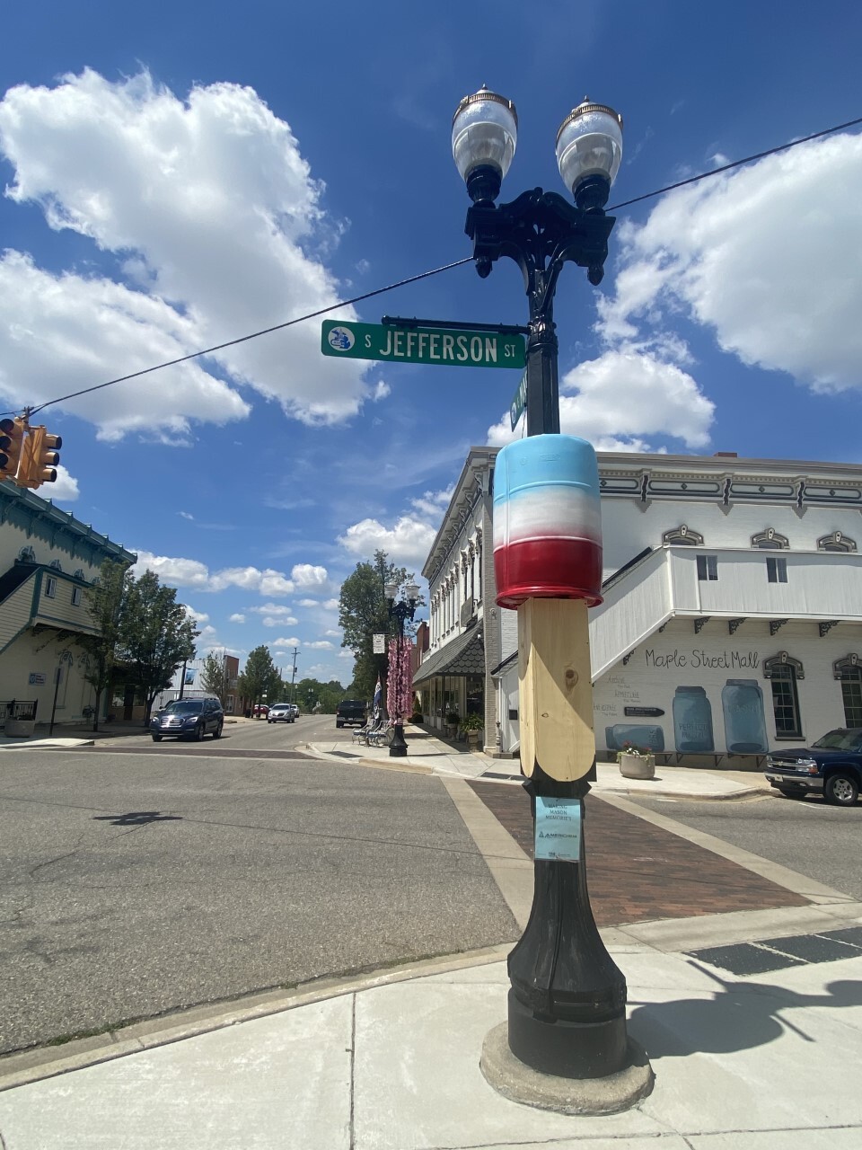 A light pole or a summer treat?
