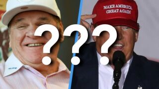 Pete Rose and Donald Trump.