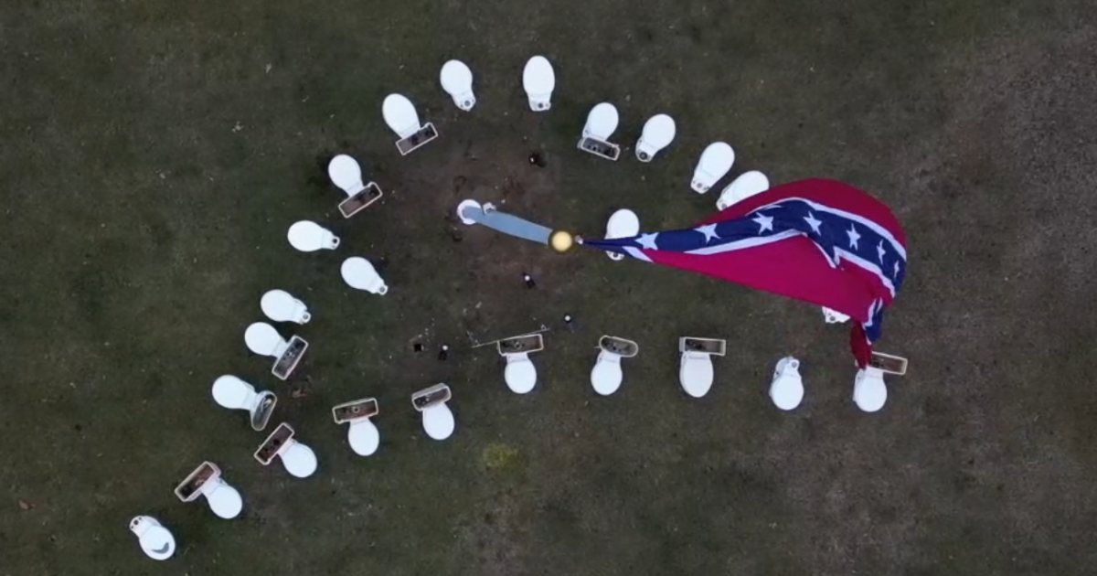 Toilets added to controversial confederate flag display in Harrison - Vimarsana News