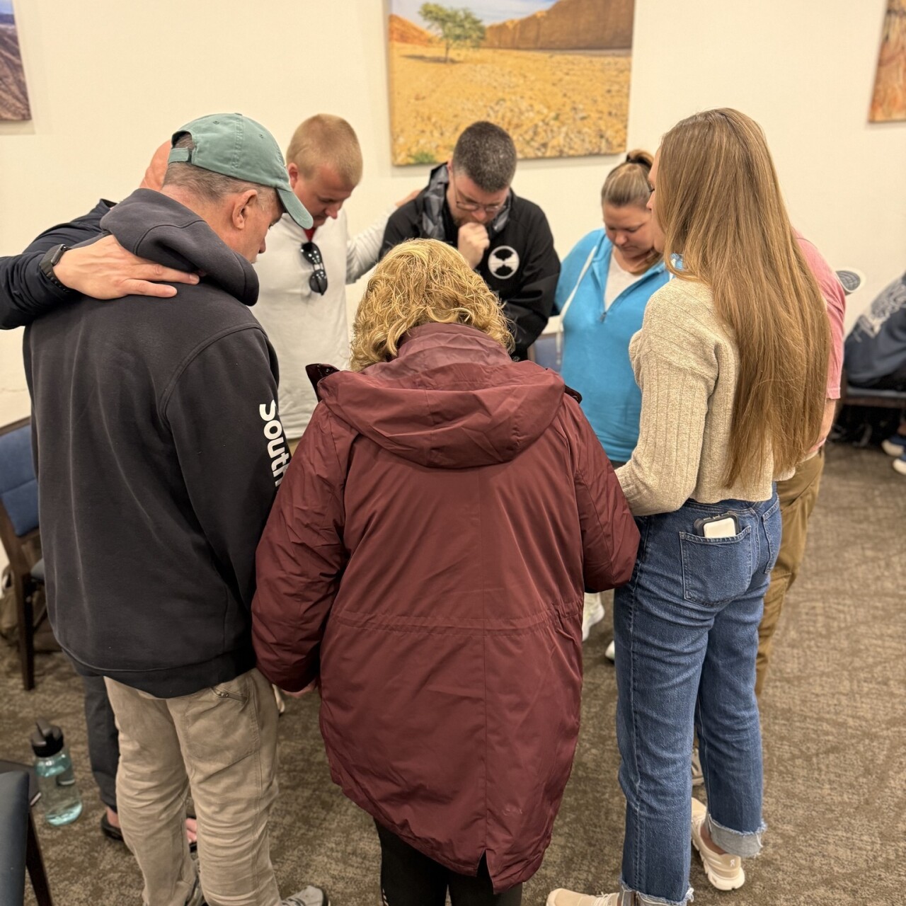 church group stuck in middle east