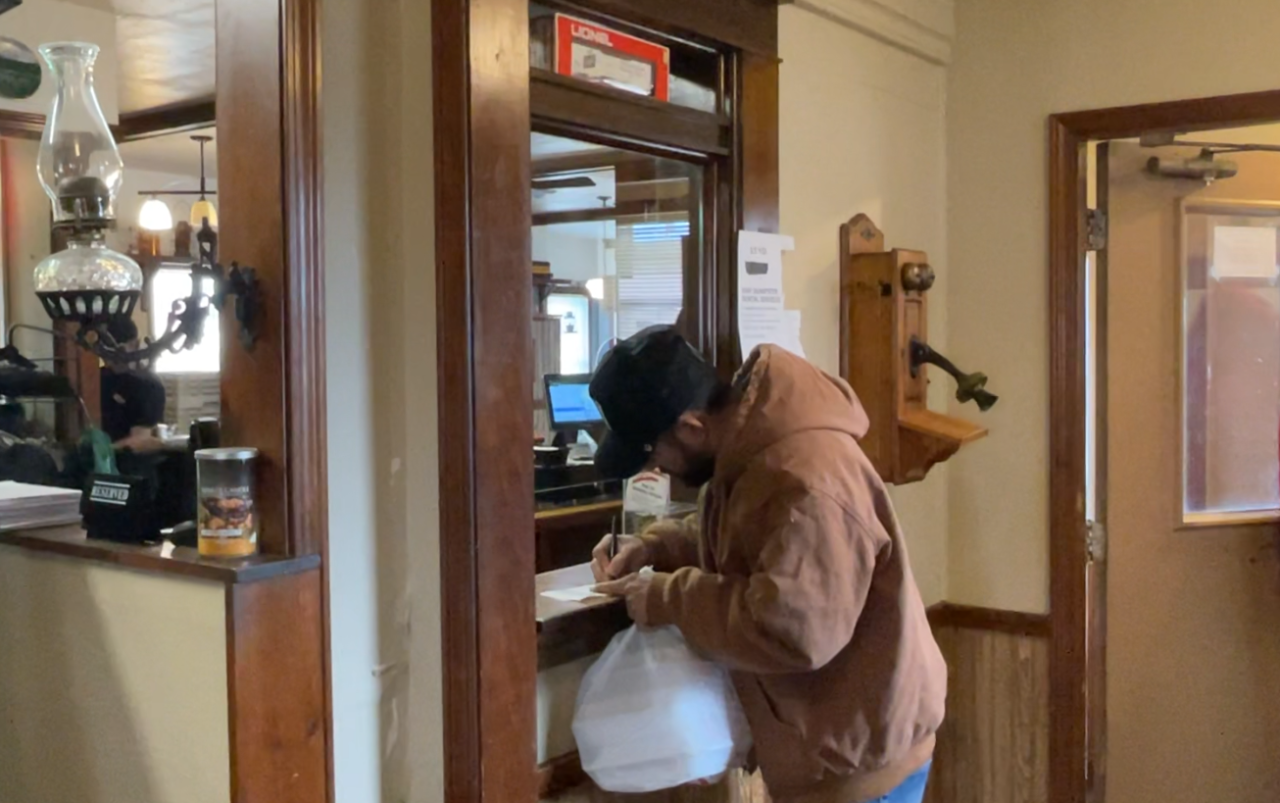 The Depot Restaurant ticket window