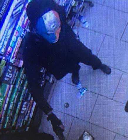 Surveillance image of suspect in North Fort Myers armed robbery on June 14, 2019.