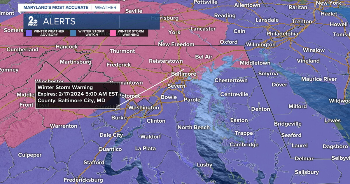 Winter Storm Warnings & Winter Weather Advisories in effect for this ...
