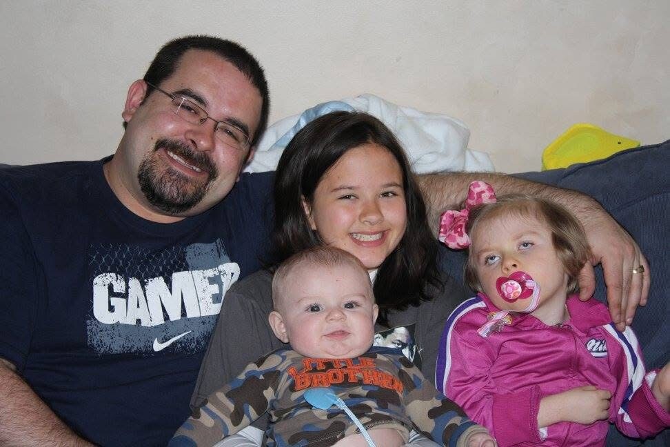 Joe Blevins and children