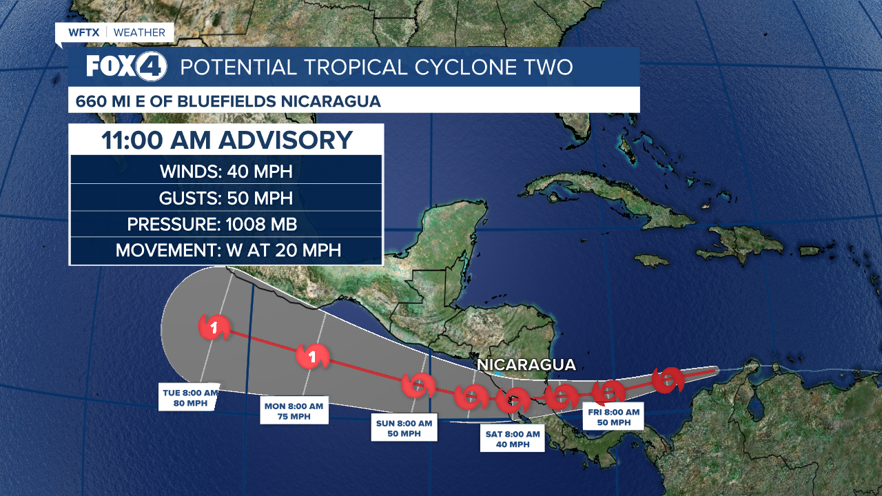Latest Advisory on Potential Tropical Cyclone Two