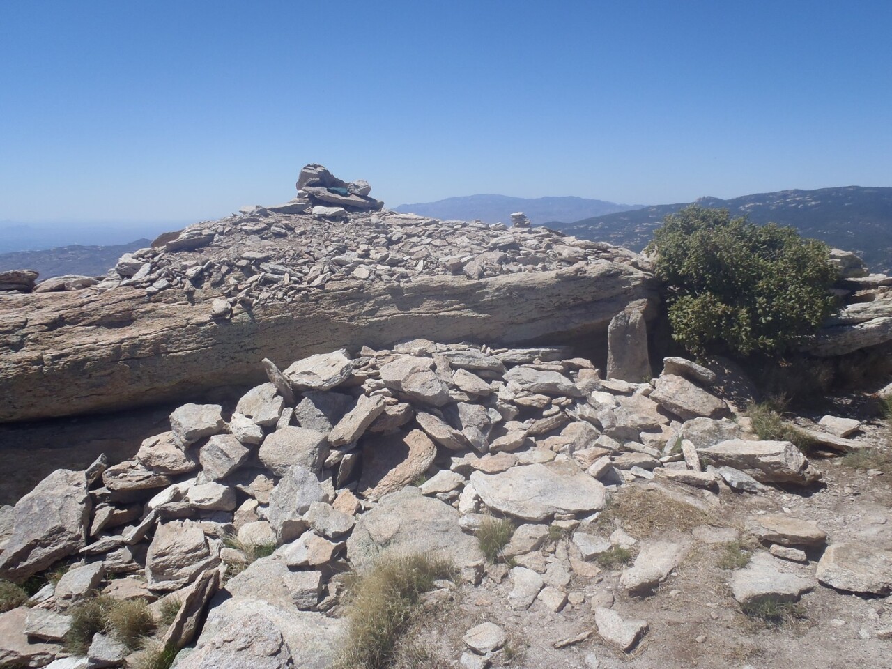 rock cairn destroyed