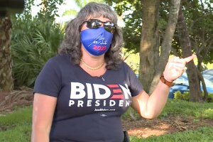 Nancy, a Cuban-American supporter